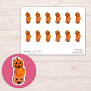 DDZ-16992 planner sticker sheet with enlarged sticker detail