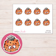 DDZ-16993 planner sticker sheet with enlarged sticker detail