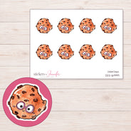 DDZ-16999 planner sticker sheet with enlarged sticker detail
