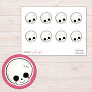 DDZ-17013 planner sticker sheet with enlarged sticker detail