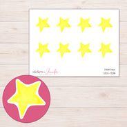 DDZ-17018 planner sticker sheet with enlarged sticker detail
