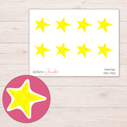 DDZ-17021 planner sticker sheet with enlarged sticker detail