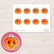 DDZ-17022 planner sticker sheet with enlarged sticker detail