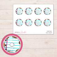 DDZ-17029 planner sticker sheet with enlarged sticker detail