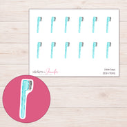 DDZ-17042 planner sticker sheet with enlarged sticker detail
