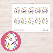 DDZ-17070 planner sticker sheet with enlarged sticker detail