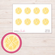 DDZ-17071 planner sticker sheet with enlarged sticker detail