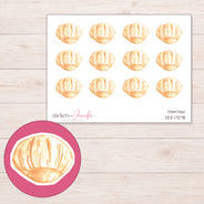DDZ-17078 planner sticker sheet with enlarged sticker detail