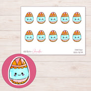 DDZ-17079 planner sticker sheet with enlarged sticker detail