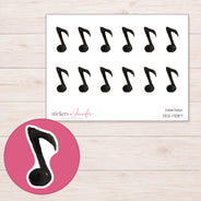 DDZ-17087 planner sticker sheet with enlarged sticker detail