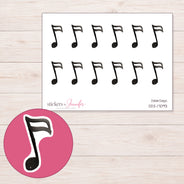 DDZ-17093 planner sticker sheet with enlarged sticker detail