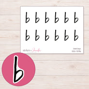 DDZ-17096 planner sticker sheet with enlarged sticker detail