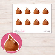 DDZ-17098 planner sticker sheet with enlarged sticker detail