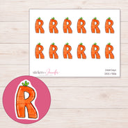 DDZ-17106 planner sticker sheet with enlarged sticker detail