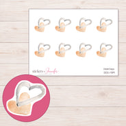 DDZ-17119 planner sticker sheet with enlarged sticker detail