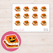 DDZ-17151 planner sticker sheet with enlarged sticker detail