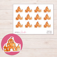 DDZ-17153 planner sticker sheet with enlarged sticker detail