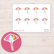 DDZ-17159 planner sticker sheet with enlarged sticker detail