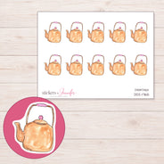 DDZ-17165 planner sticker sheet with enlarged sticker detail