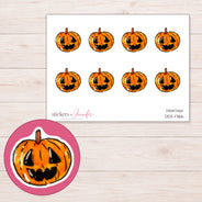 DDZ-17166 planner sticker sheet with enlarged sticker detail