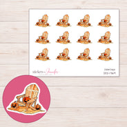 DDZ-17169 planner sticker sheet with enlarged sticker detail