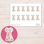 DDZ-17177 planner sticker sheet with enlarged sticker detail