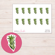 DDZ-17179 planner sticker sheet with enlarged sticker detail