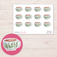 DDZ-17189 planner sticker sheet with enlarged sticker detail