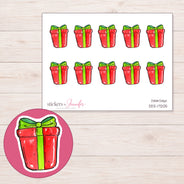 DDZ-17205 planner sticker sheet with enlarged sticker detail