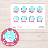 DDZ-17208 planner sticker sheet with enlarged sticker detail