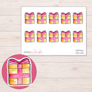 DDZ-17211 planner sticker sheet with enlarged sticker detail