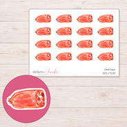 DDZ-17230 planner sticker sheet with enlarged sticker detail