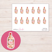 DDZ-17239 planner sticker sheet with enlarged sticker detail