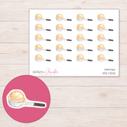 DDZ-17242 planner sticker sheet with enlarged sticker detail