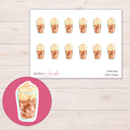 DDZ-17266 planner sticker sheet with enlarged sticker detail