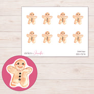 DDZ-17274 planner sticker sheet with enlarged sticker detail