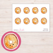 DDZ-17275 planner sticker sheet with enlarged sticker detail