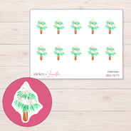 DDZ-17277 planner sticker sheet with enlarged sticker detail