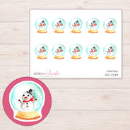 DDZ-17283 planner sticker sheet with enlarged sticker detail