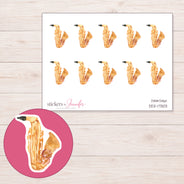 DDZ-17303 planner sticker sheet with enlarged sticker detail