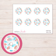DDZ-17311 planner sticker sheet with enlarged sticker detail