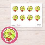 DDZ-17316 planner sticker sheet with enlarged sticker detail