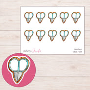 DDZ-17317 planner sticker sheet with enlarged sticker detail