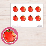 DDZ-17320 planner sticker sheet with enlarged sticker detail