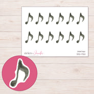 DDZ-17321 planner sticker sheet with enlarged sticker detail