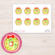 DDZ-17331 planner sticker sheet with enlarged sticker detail