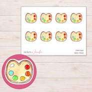 DDZ-17332 planner sticker sheet with enlarged sticker detail