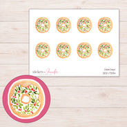DDZ-17334 planner sticker sheet with enlarged sticker detail