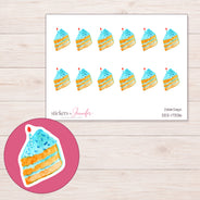DDZ-17336 planner sticker sheet with enlarged sticker detail