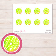 DDZ-17340 planner sticker sheet with enlarged sticker detail